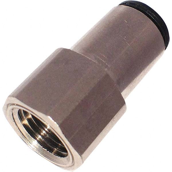 Legris 3114 12 13 Push-To-Connect Tube to Female BSPP & Tube to Metric Thread Tube Fitting: 1/4" Thread 