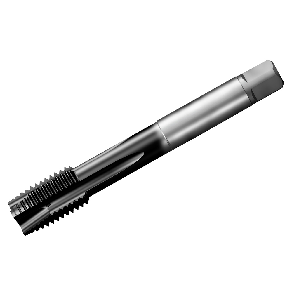 Spiral Point Tap: 1-8 UNC, 4 Flutes, Plug Chamfer, 2BX Class of Fit, High-Speed Steel-E-PM, TiAlN Coated