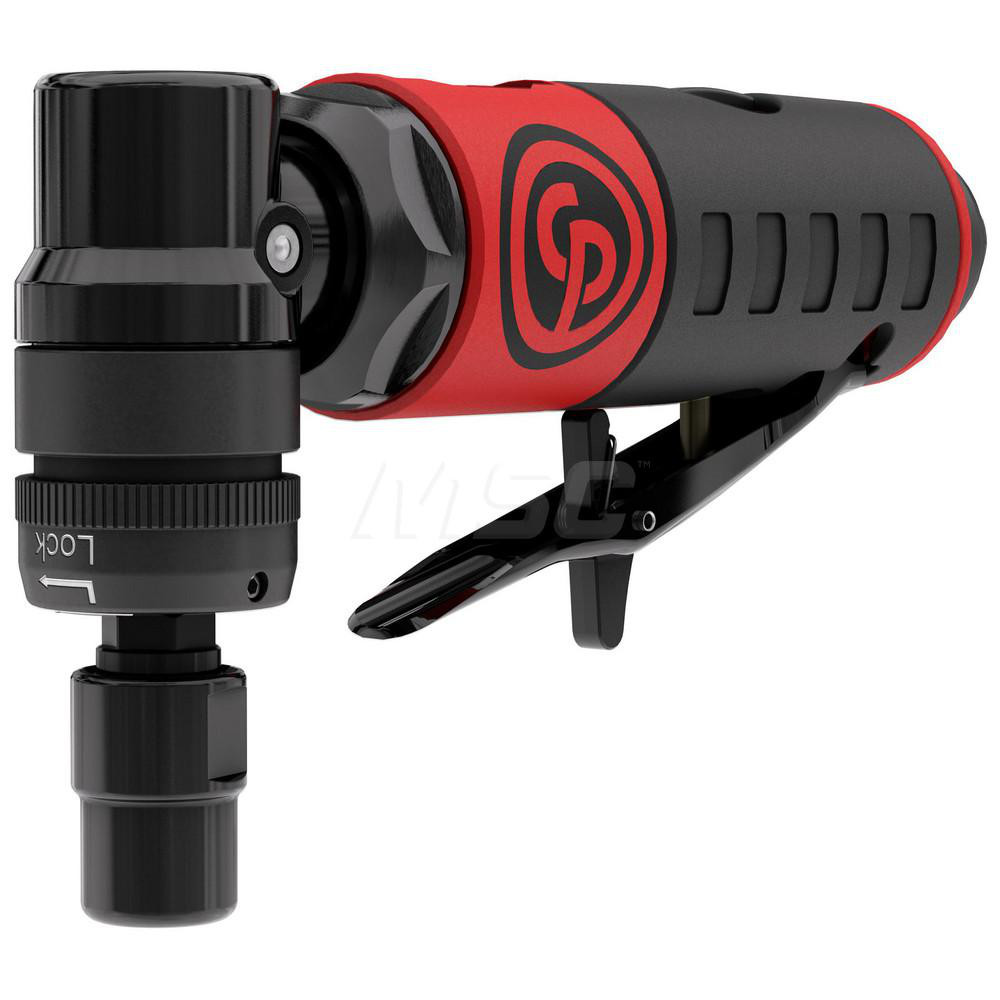 Air Die Grinder: 1/4" Collet, 1/4" NPT Inlet - 23000 RPM, 0.34 hp, 2.70 CFM, Rear Exhaust