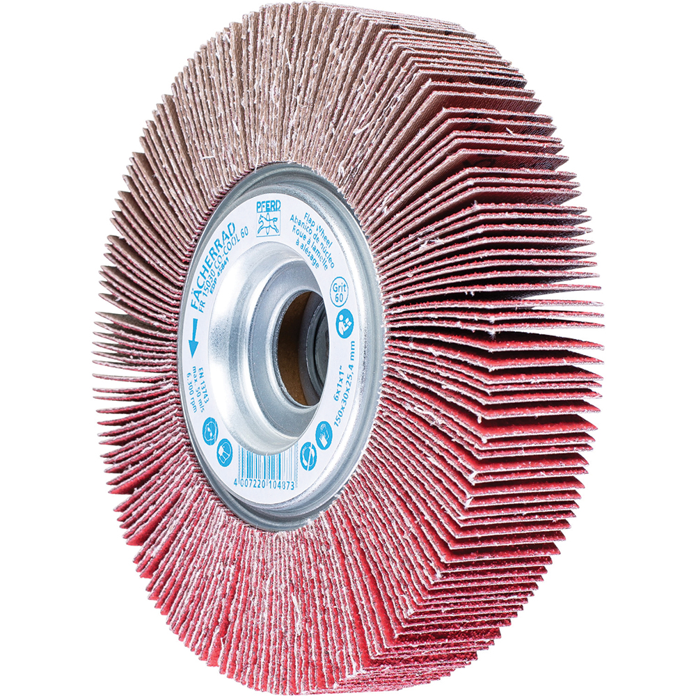 PFERD 41254 Cylindrical Abrasive Spiral Bands - 2" X 1" Aluminum Oxide, 150 Grit (100-Pack)