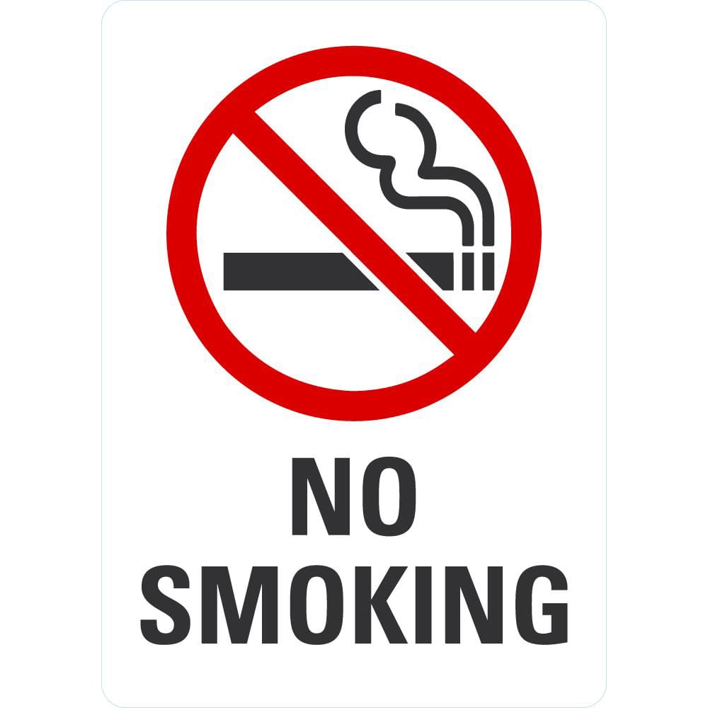 Aluminum 0.040 14 Length x 10 Height NMC M115AB No Smoking Sign with Graphic Legend SMOKING IN DESIGNATED AREAS ONLY Black/Red on White 