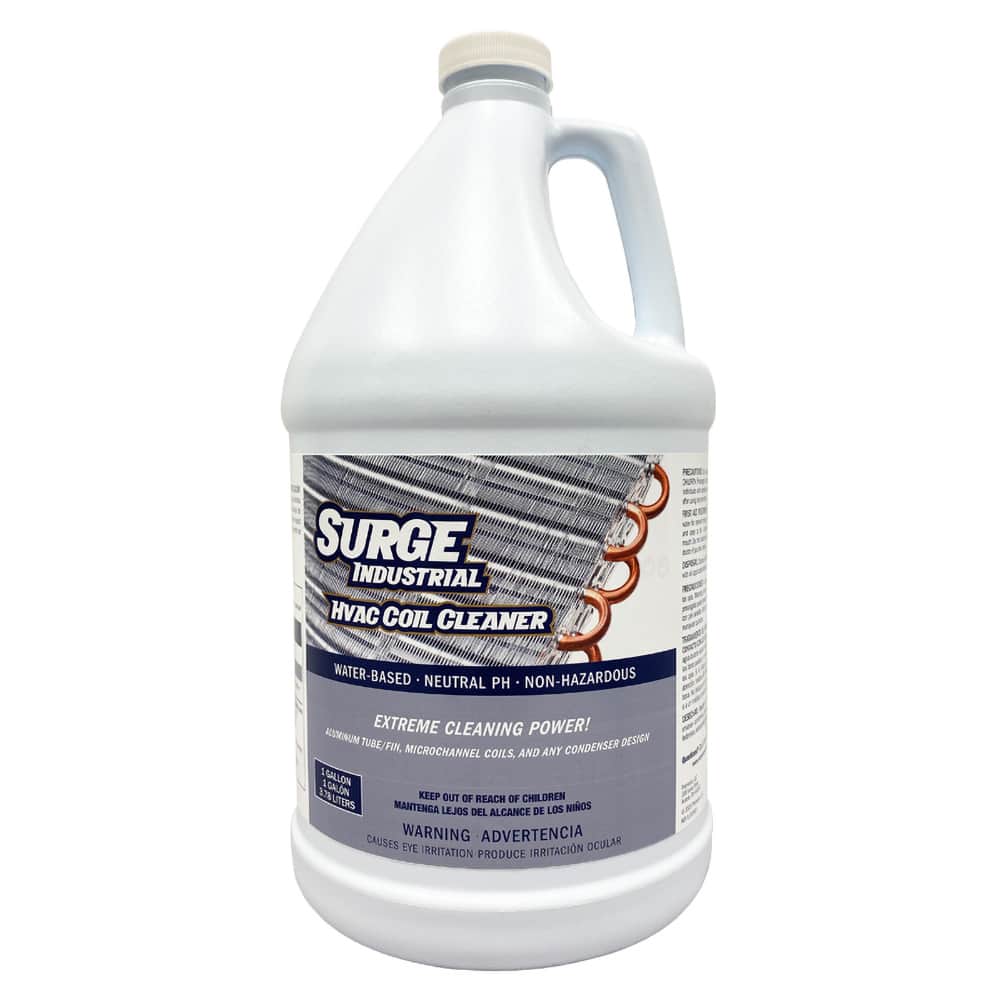 Surge Industrial Coil Cleaner: Biodegradable Cleaner & Degreaser, Concentrated Formula, Dye-free, Industrial Strength Cleaner & Degreaser, Low VOC