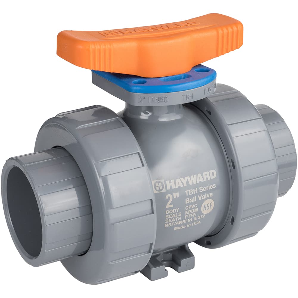 Hayward Flow Control TBH2050A0SE0000 Manual Ball Valve: 1/2" Pipe, Full Port 