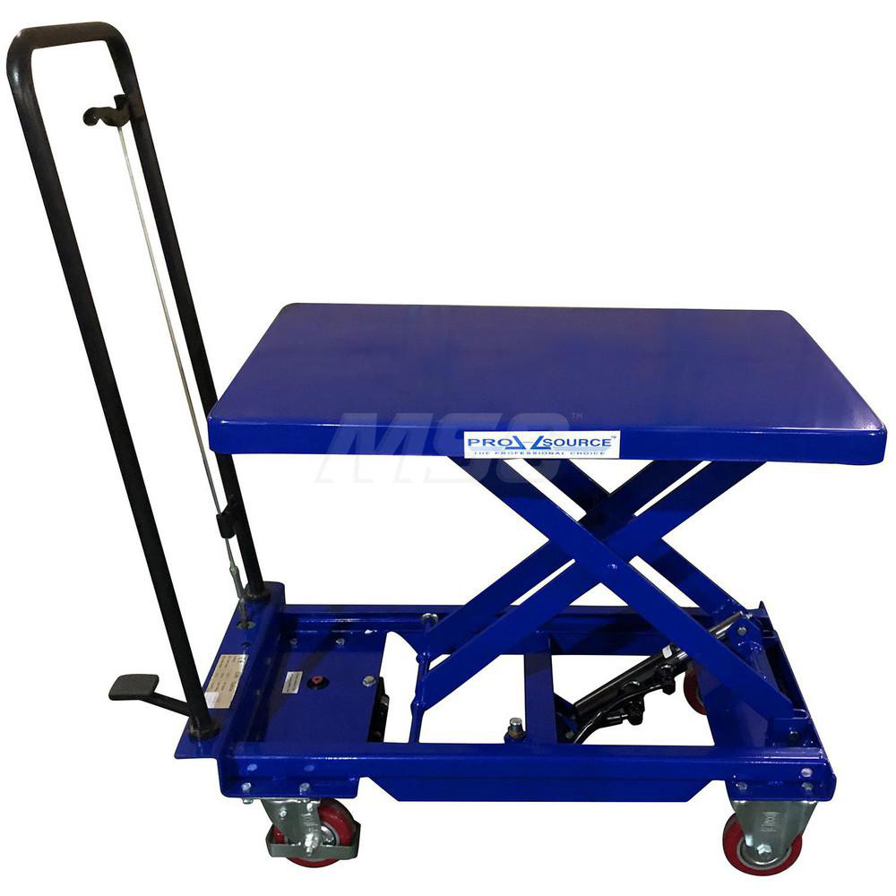 Mobile Battery Lift Table: 400 lb Capacity, 8-3/4 to 29" Lift Height, 17-5/8" Platform Width, 27-1/2" Platform Length - 8-3/4" to 29" Lift Height, 27-1/2" Platform Length x 17-5/8" Platform Width