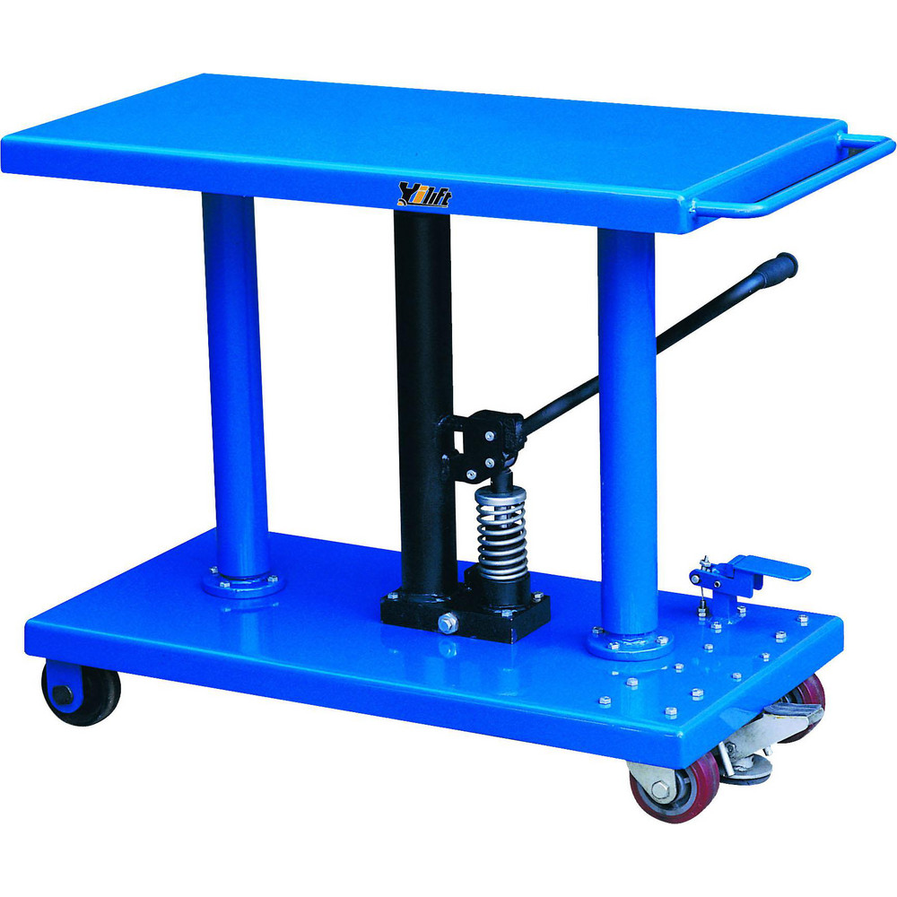 Mobile Battery Lift Table: 1,000 lb Capacity, 30 to 47-1/2" Lift Height, 18" Platform Width, 36" Platform Length - 30" to 47-1/2" Lift Height, 36" Platform Length x 18" Platform Width
