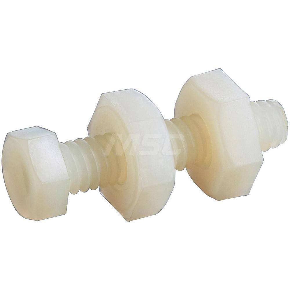 Clamp Spindle Assemblies; Application: Toggle Clamps ; Spindle Material: Nylon ; Thread Size: #5-32 ; Thread Length (mm): 0.7500 ; Overall Length (Inch): 0.8600 ; Tip Type: Hex Head