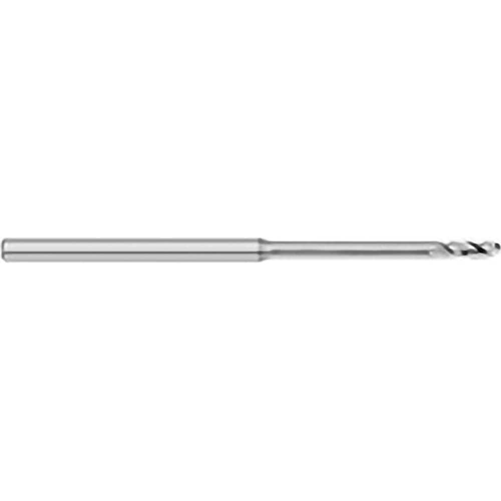 Ball End Mill: 0.0450" Dia, 0.1350" LOC, 3 Flute, Solid Carbide