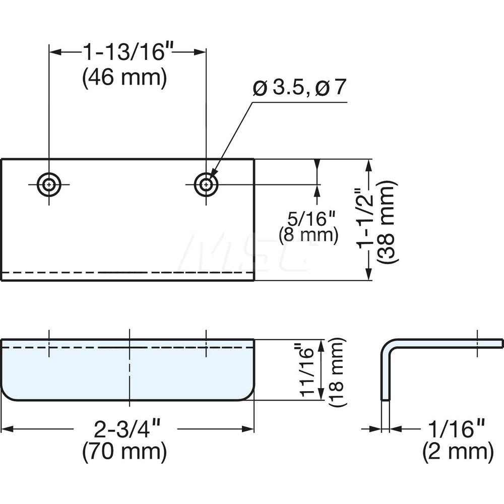 Edge Pulls  Explore Tab Pulls by Sugatsune America