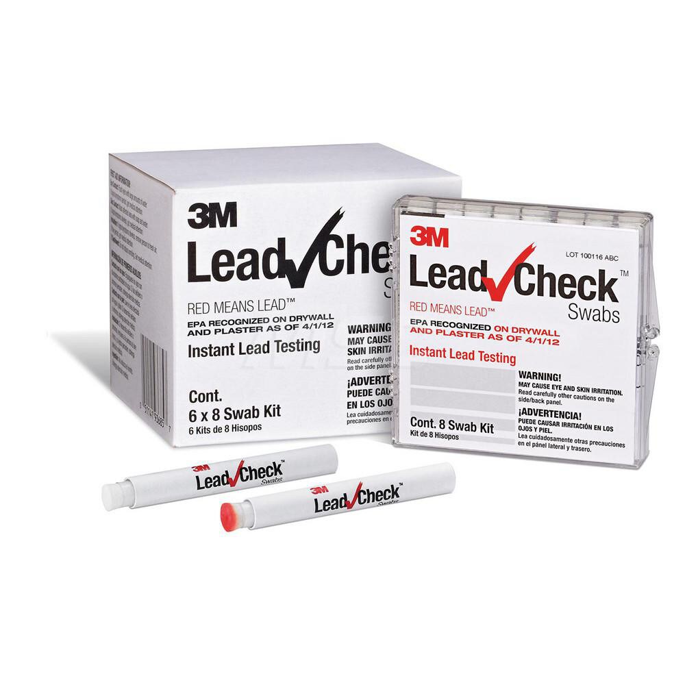Chemical Detectors, Testers & Insulators; Type: Lead Check Swab ; Container Type: Box ; Container Size: 3-7/8 x 3-1/3 x 3-1/2