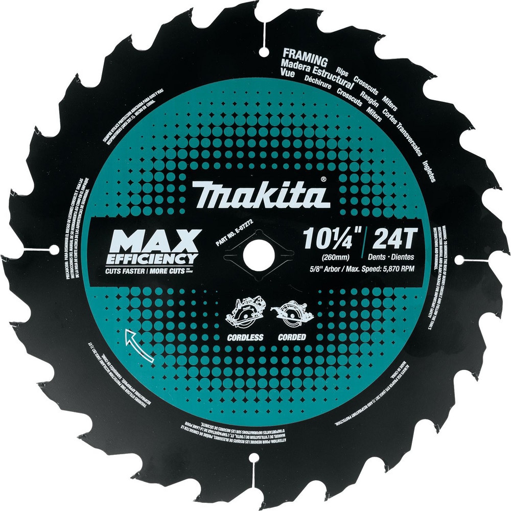 Makita - Wet & Dry Cut Saw Blade: 10-1 4