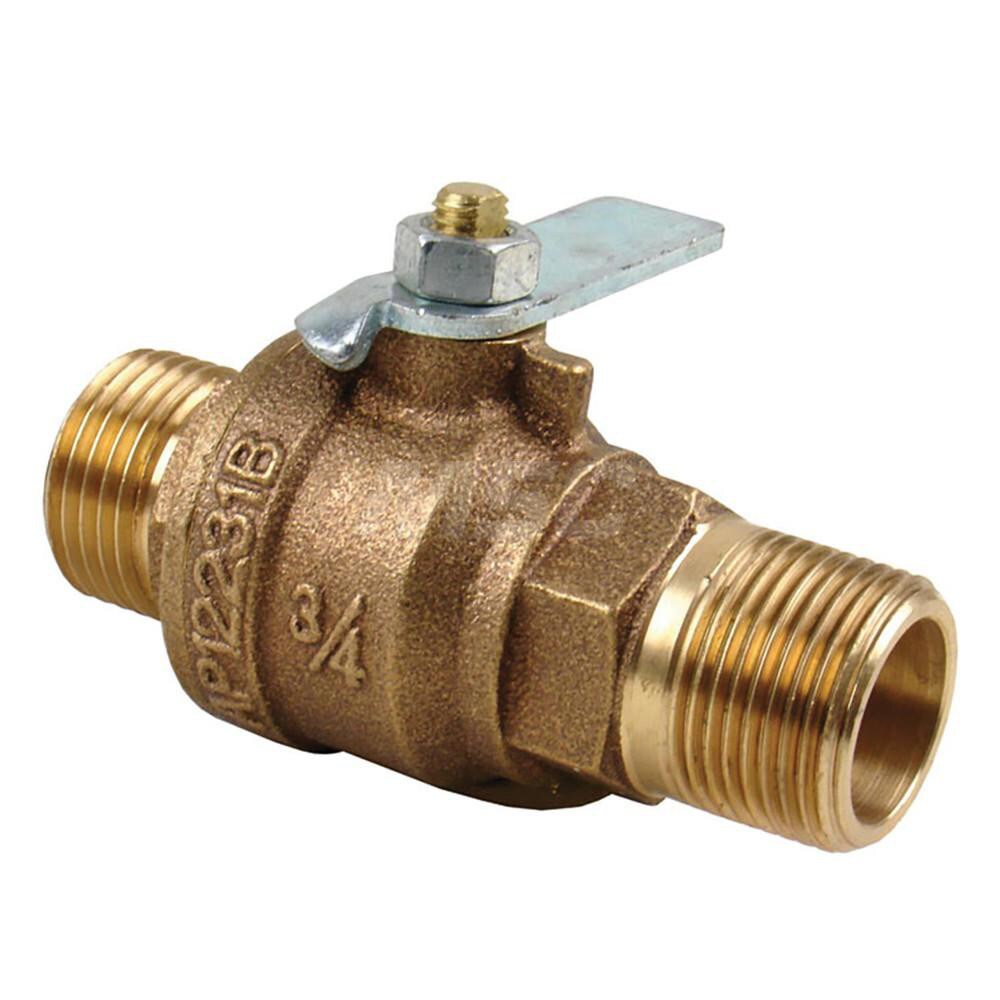 Boiler Drain Valves; Pipe Size: 3/4 (Inch); End Connections: NPT ; Handle Type: Lever ; Special Item Information: Allows The Water Heater To Be Drained For Servicing or Flushing Of Sediment
