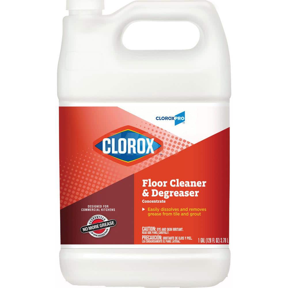 Clorox CLO30892 Professional Floor Cleaner & Degreaser Concentrate: 1 gal Bottle, Use on Cement, Concrete & Ceramic Tile 