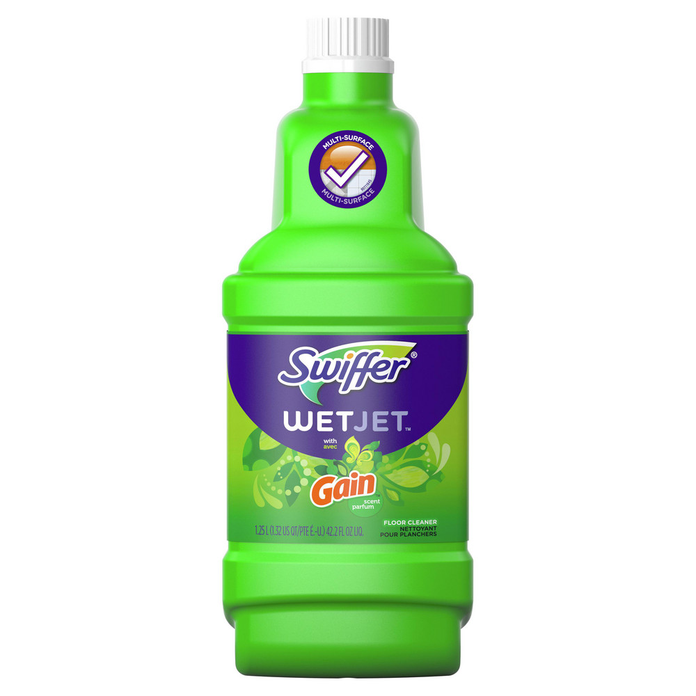 Swiffer Swiffer WetJet Floor Cleaner w Gain Solution Refill 422 fl oz 4Case  For MultiSurface Floor Cleaning  Part PGC77809