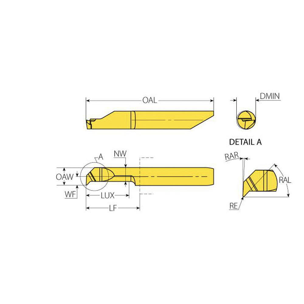 Vargus - Laydown Threading Insert: MS442CLR15L16LVBX | MSC Direct