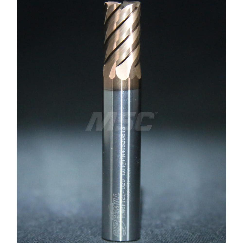 Supermill HM6F500MS Square End Mill: 1/2 Dia, 1-1/8 LOC, 1/2 Shank Dia, 3 OAL, 6 Flutes, Solid Carbide Image