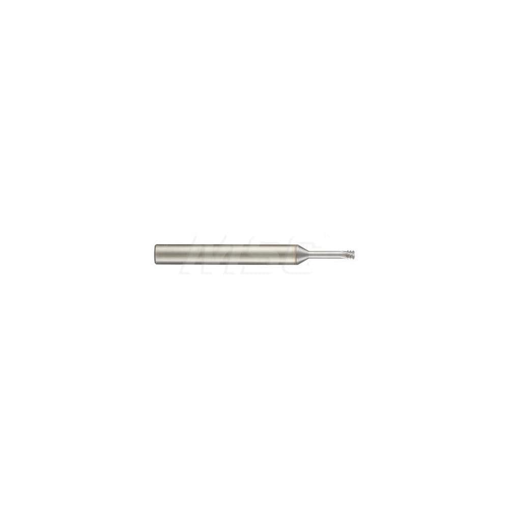 Helical Flute Thread Mill: M6x1, Internal, 4 Flute, 6.00 mm Shank Dia, Solid Carbide