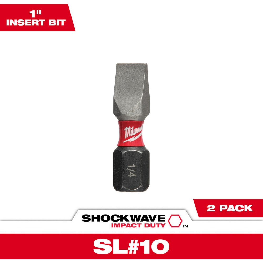 Slotted Screwdriver Bits; Reversible: No ; Blade Width (mm): 0.25in ; Drive Size (Inch): 0.25in ; Blade Thickness: 0.6in ; Blade Thickness (Decimal Inch): 0.6in ; Material: Steel