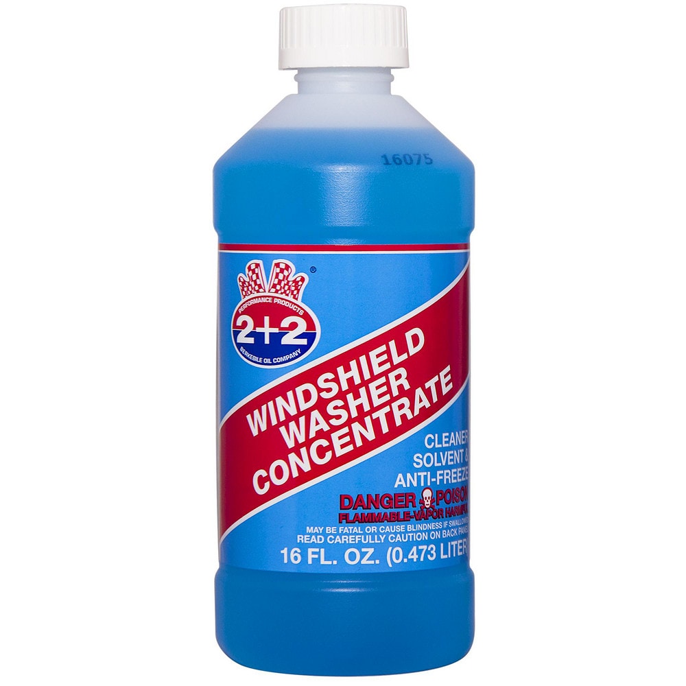 Automotive Cleaners & Degreaser; Product Type: Windshield Washer Concentrate ; Container Type: Bottle ; Container Size: 16 oz ; Color: Blue ; Solvent Base: Water-Based ; Composition: Methanol