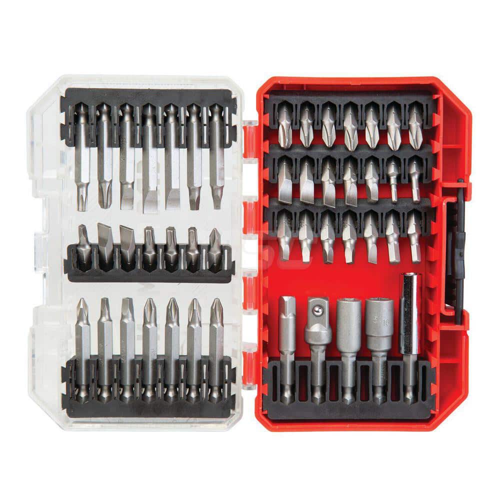 Power & Impact Screwdriver Bit Sets; Set Type: Driver Bit; Torx Size: T20; T25; Fractional Slotted Size: 4-6; 6-8; 8-10; 10-12; Material: Steel; Measurement Type: Inch; Style: Insert Bit; Includes: (2) Socket Adapters: 1/4-in (1), 3/8-in (1); (1) Magnetic