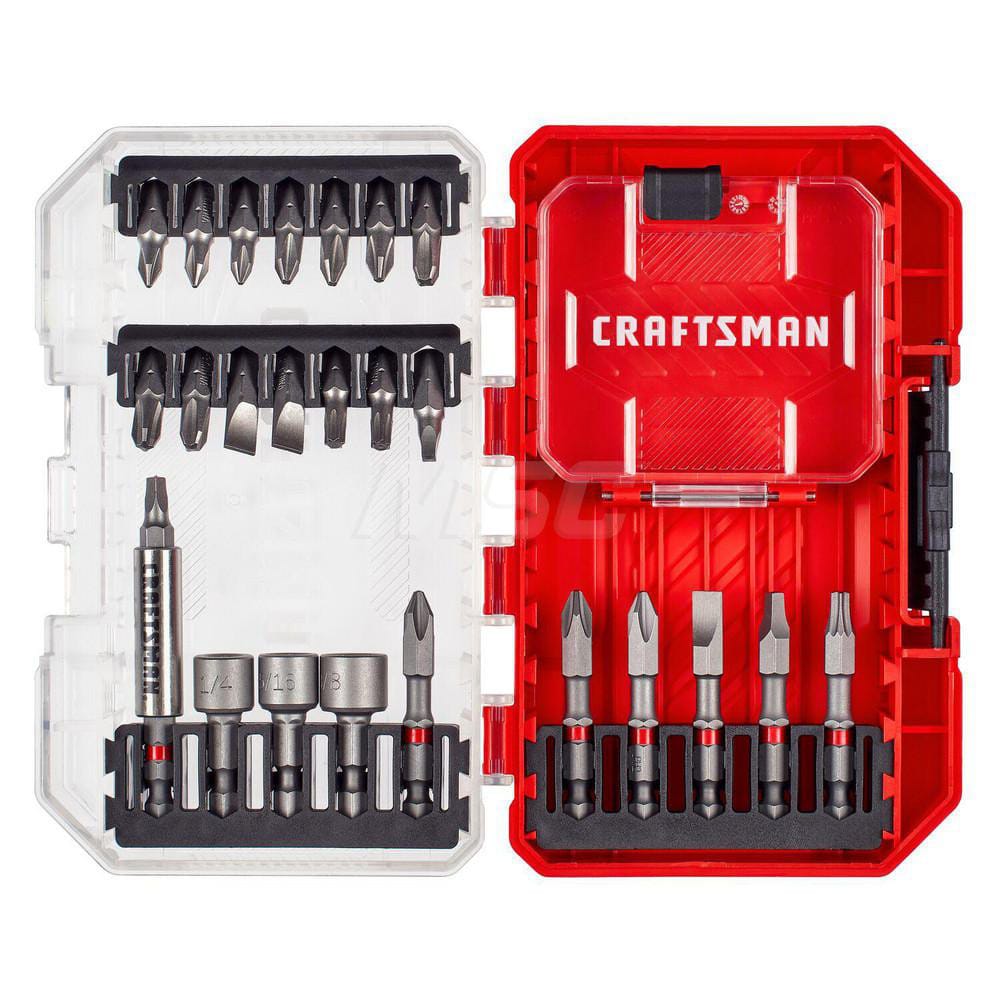 Power & Impact Screwdriver Bit Sets; Set Type: Driver Bit ; Bit Type: Bit Set ; Point Type: Phillips; Torx; Square; Slotted; Socket ; Drive Size: 1/4 ; Overall Length (mm): 1.00 ; Overall Length (Inch): 1