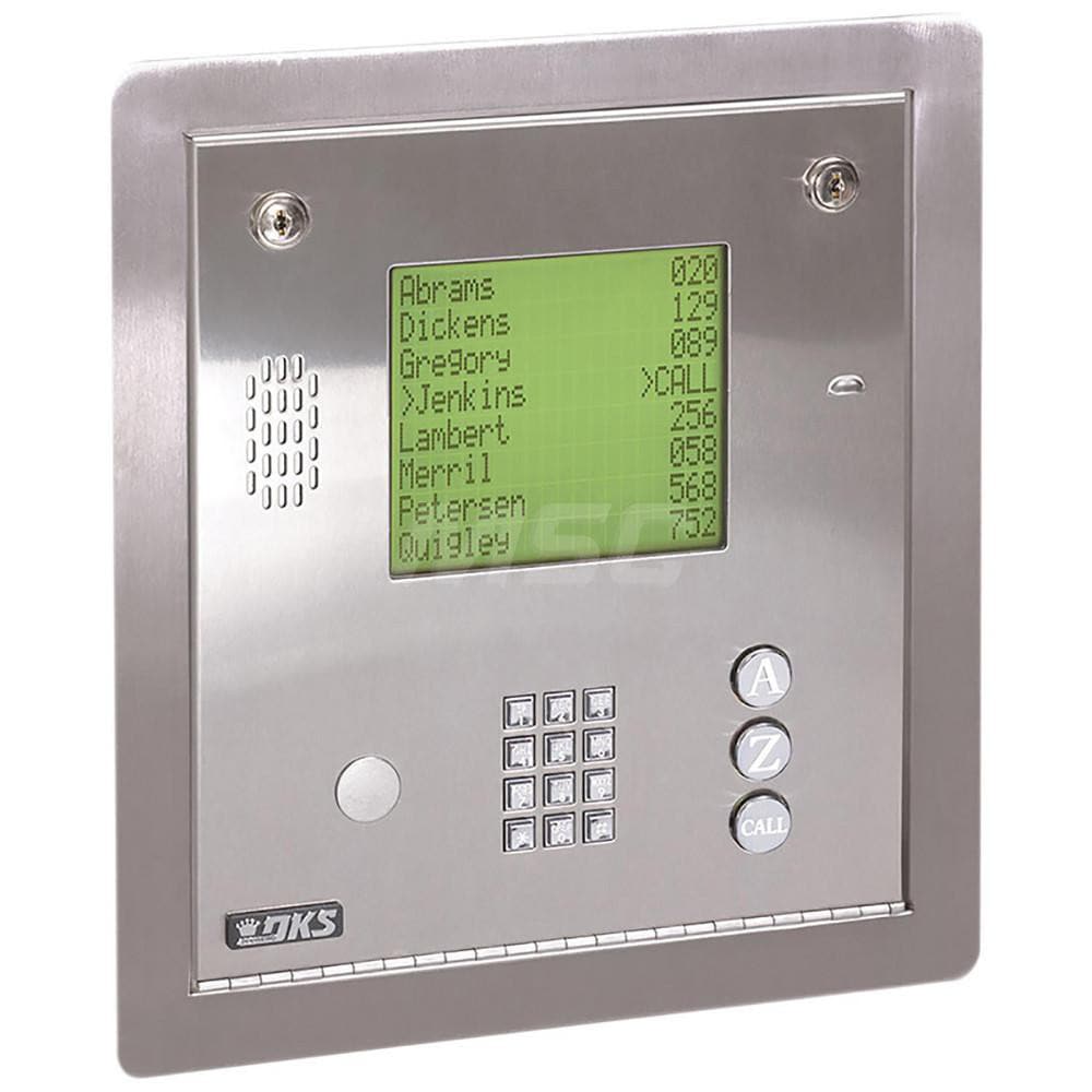 Intercoms & Call Boxes; Intercom Type: Telephone Entry System ; Connection Type: Wired ; Number of Channels: 1 ; Number of Stations: 1 ; Height (Decimal Inch): 13.000000 ; Width (Inch): 12