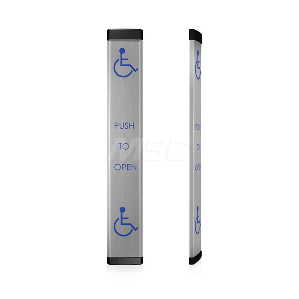 Push Plates; Material: Stainless Steel ; Width (Inch): 6 ; Overall Length (Inch): 36.00 ; Finish/Coating: Stainless Steel ; Shape: Rectangle ; Touchless: No