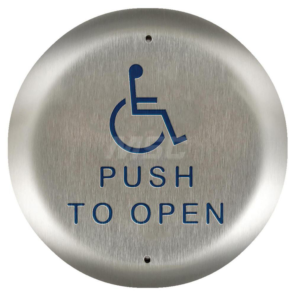 BEA - Push Plates: Material: Stainless Steel; Width (Inch): 5; Overall ...