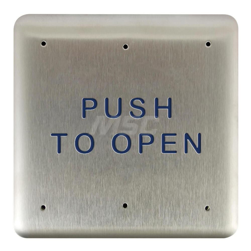 Push Plates; Material: Stainless Steel ; Width (Inch): 5 ; Overall Length (Inch): 4.75 ; Finish/Coating: Stainless Steel ; Shape: Square ; Plate Thickness: 0.1250