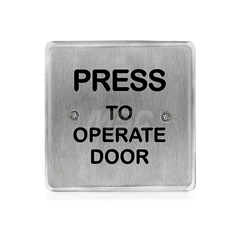 Push Plates; Material: Stainless Steel ; Width (Inch): 5 ; Overall Length (Inch): 4.50 ; Finish/Coating: Stainless Steel ; Shape: Square ; Plate Thickness: 0.1250