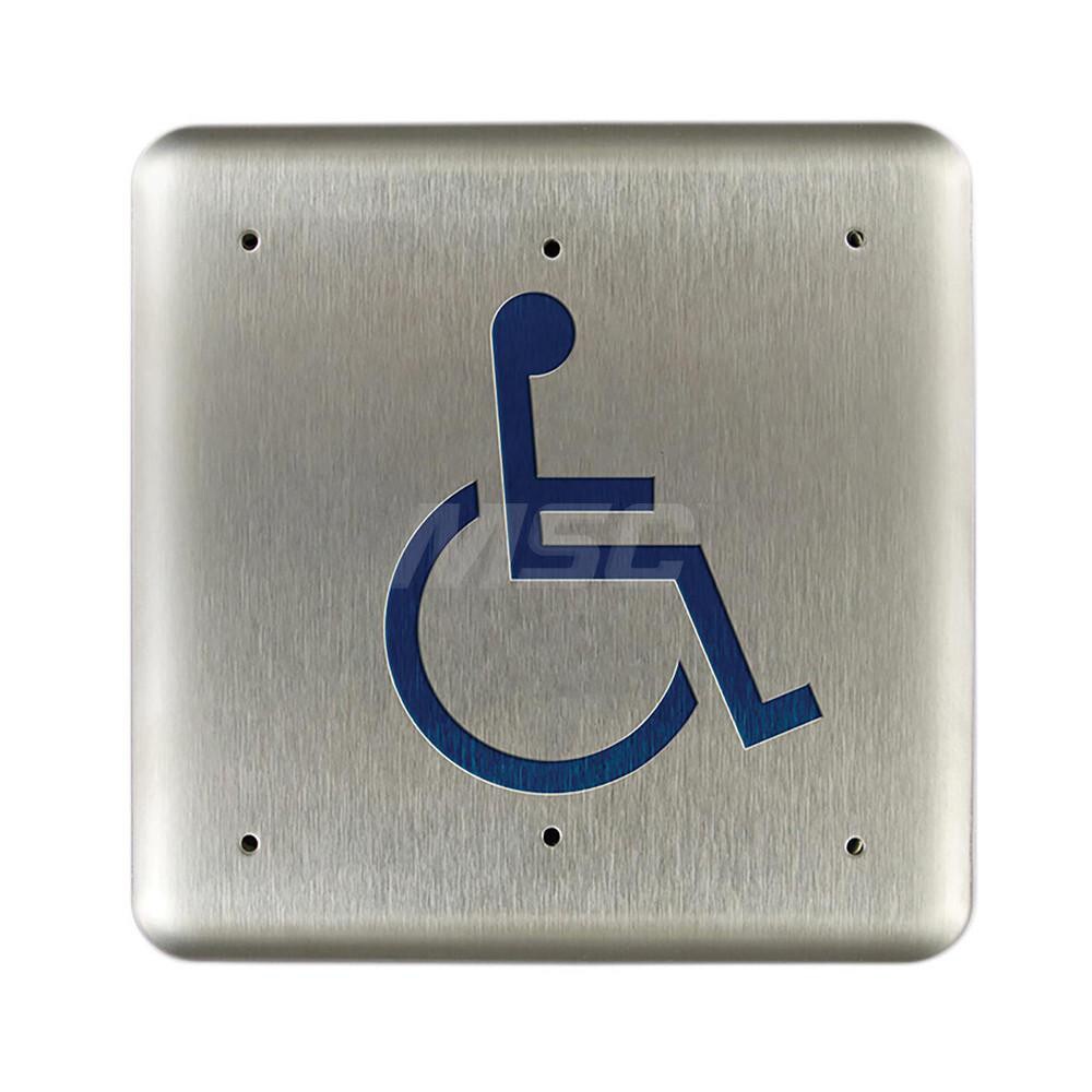 Push Plates; Material: Stainless Steel ; Width (Inch): 5 ; Overall Length (Inch): 4.75 ; Finish/Coating: Stainless Steel ; Shape: Square ; Plate Thickness: 0.1250