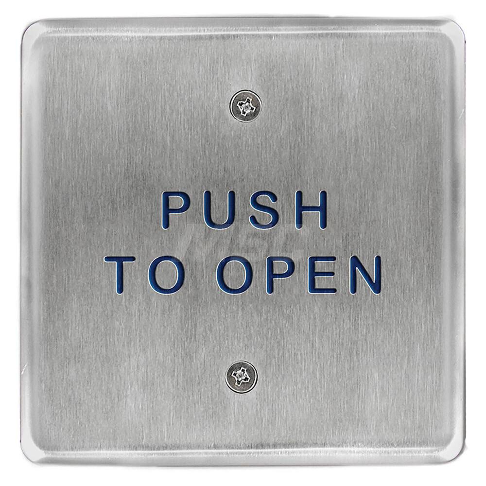 Push Plates; Material: Stainless Steel ; Width (Inch): 5 ; Overall Length (Inch): 4.50 ; Finish/Coating: Stainless Steel ; Shape: Square ; Plate Thickness: 0.1250