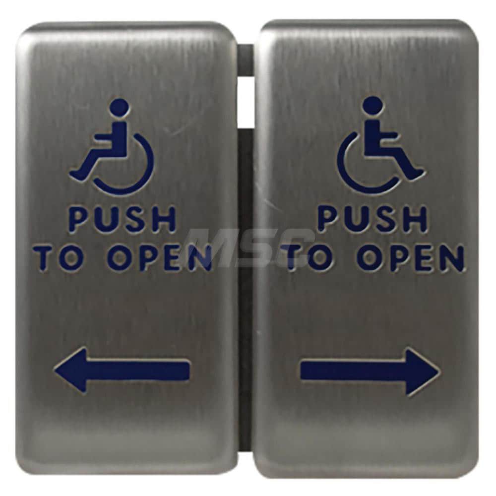Push Plates; Material: Stainless Steel ; Width (Inch): 5 ; Overall Length (Inch): 4.75 ; Finish/Coating: Stainless Steel ; Shape: Square ; Plate Thickness: 0.1250