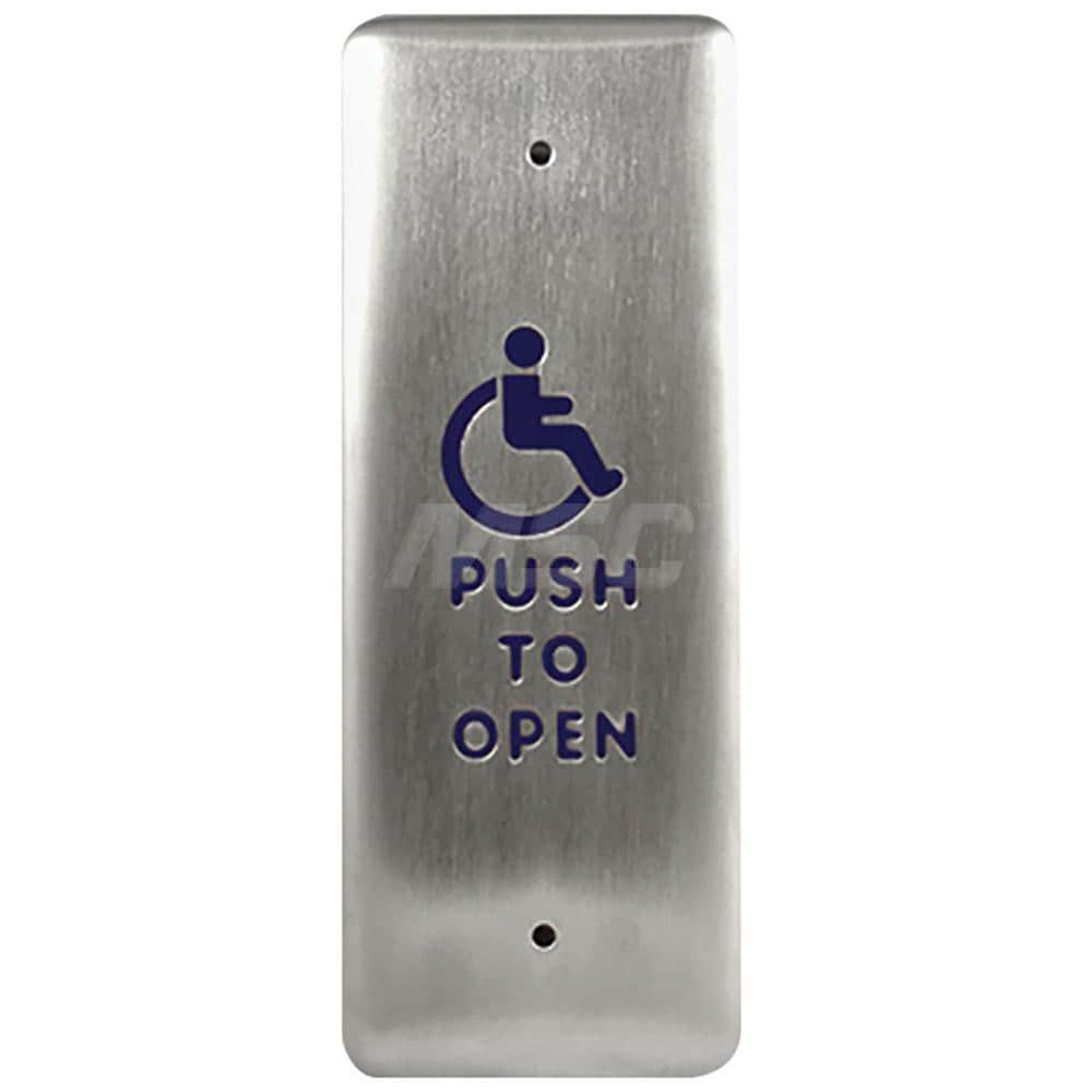 Push Plates; Material: Stainless Steel ; Width (Inch): 2 ; Overall Length (Inch): 4.75 ; Finish/Coating: Stainless Steel ; Shape: Rectangle ; Plate Thickness: 0.1250