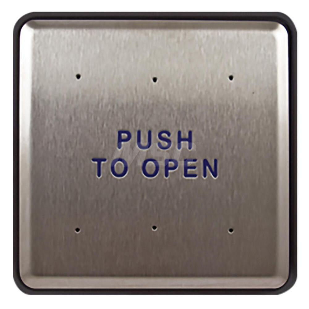 Push Plates; Material: Stainless Steel ; Width (Inch): 6 ; Overall Length (Inch): 6.00 ; Finish/Coating: Stainless Steel ; Shape: Square ; Plate Thickness: 0.1250
