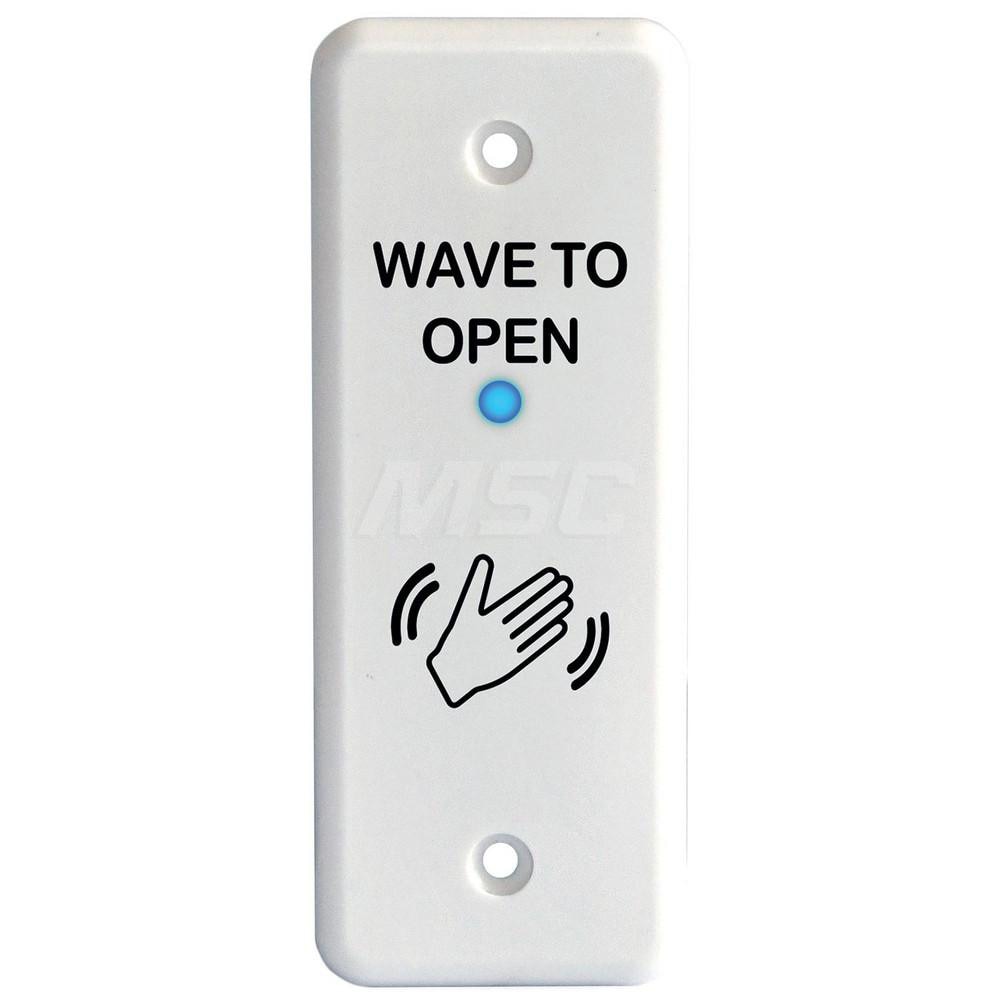 Push Plates; Material: Polycarbonate ; Width (Inch): 2 ; Overall Length (Inch): 4.50 ; Finish/Coating: White ; Shape: Rectangle ; Plate Thickness: 0.2500