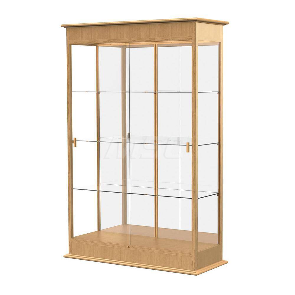 Bookcases; Color: Natural Oak ; Number of Shelves: 3; 3 ; Width (Decimal Inch): 48.0000 ; Depth (Inch): 18 ; Material: Oak; Oak