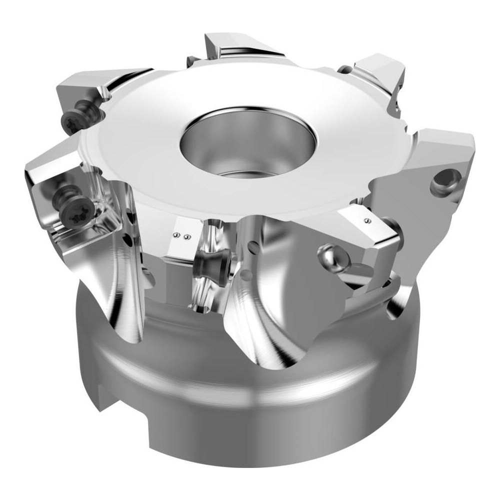 Seco Indexable HighFeed Face Mill 1.86 to 2.5" Cut Dia, 0.75" Arbor
