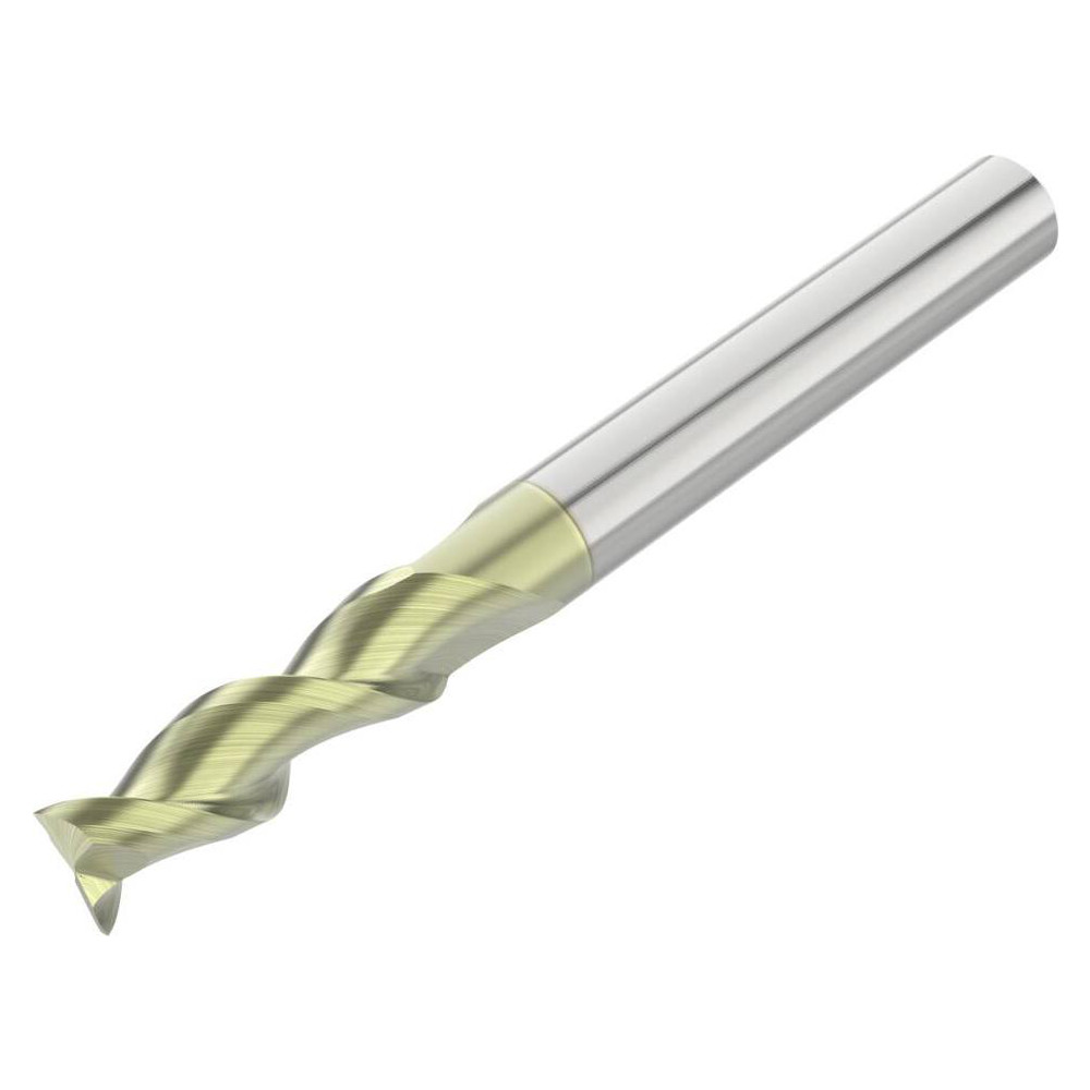Square End Mill: 5/16" Dia, 13/16" LOC, 2 Flutes, Solid Carbide