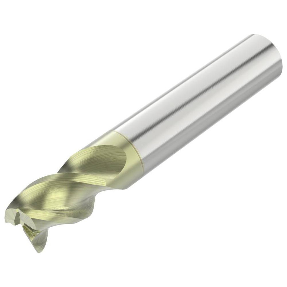 Square End Mill: 1/2" Dia, 5/8" LOC, 3 Flutes, Solid Carbide