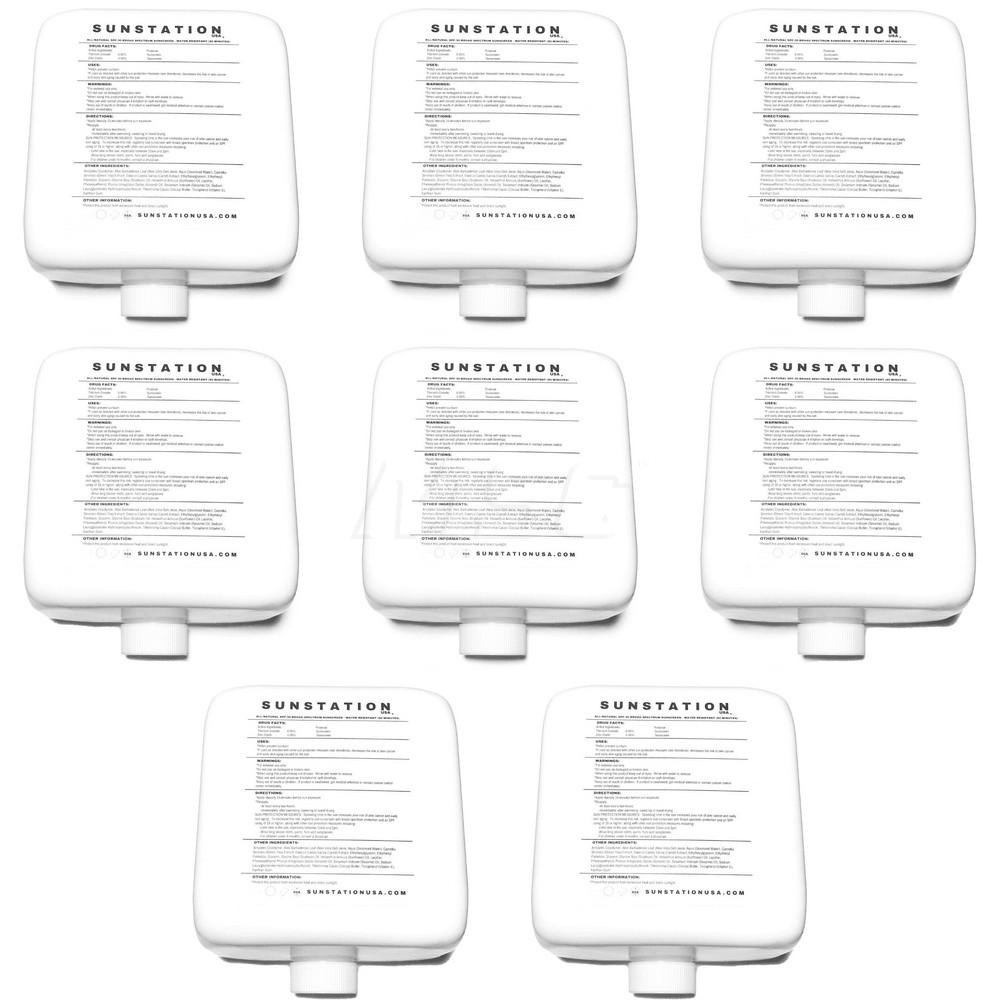 32 fl oz 8 Pack 30 SPF Fragrance-Free Sunscreen Lotion - Comes in Dispenser Refill, Aloe Vera, Vitamin E, Alcohol-Free, Dye-Free, For Use with 20634242, 20634267