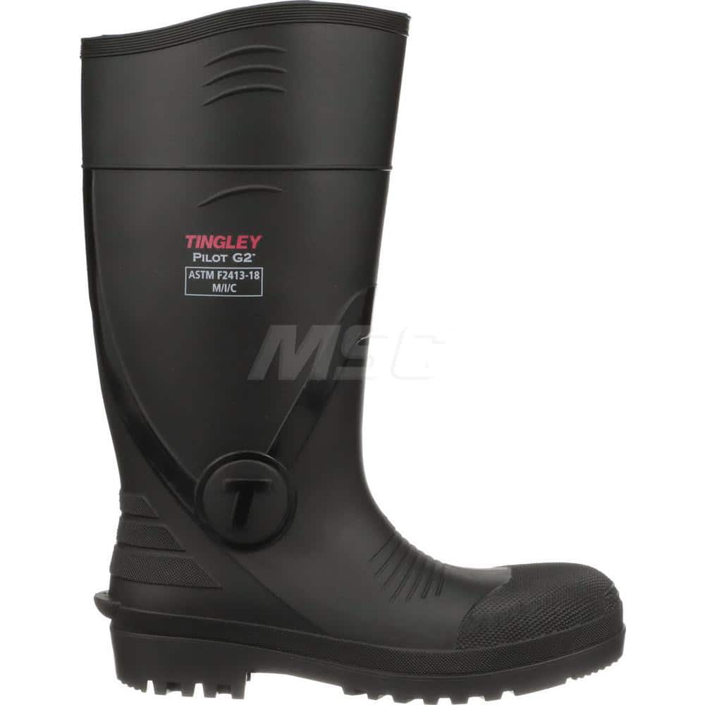 Work Boot: Size 13, 15" High, Polyvinylchloride, Composite Toe