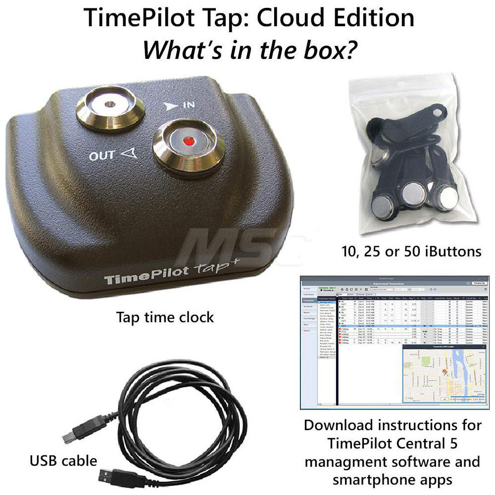 TimePilot TimePilot Tap Cloud Edition PocketSized BatteryPowered