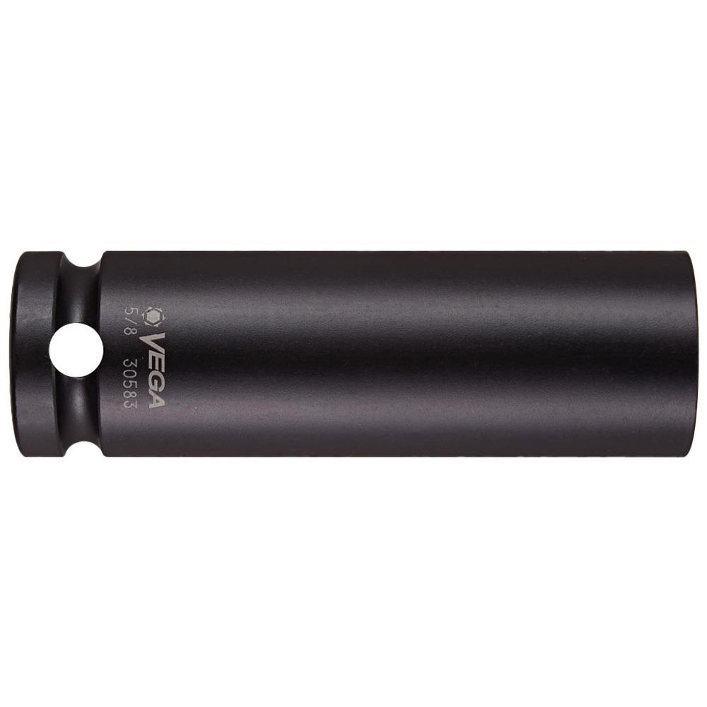 Impact Socket: 1/2" Drive, Square Drive - 6 Point, Manganese Phosphate