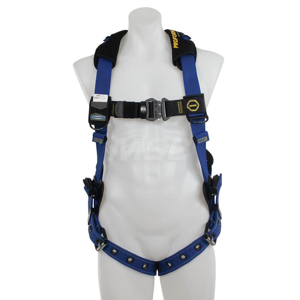 Fall Protection Harnesses: 400 Lb, Single D-Ring Style, Size Medium & Large, For General Industry, Back