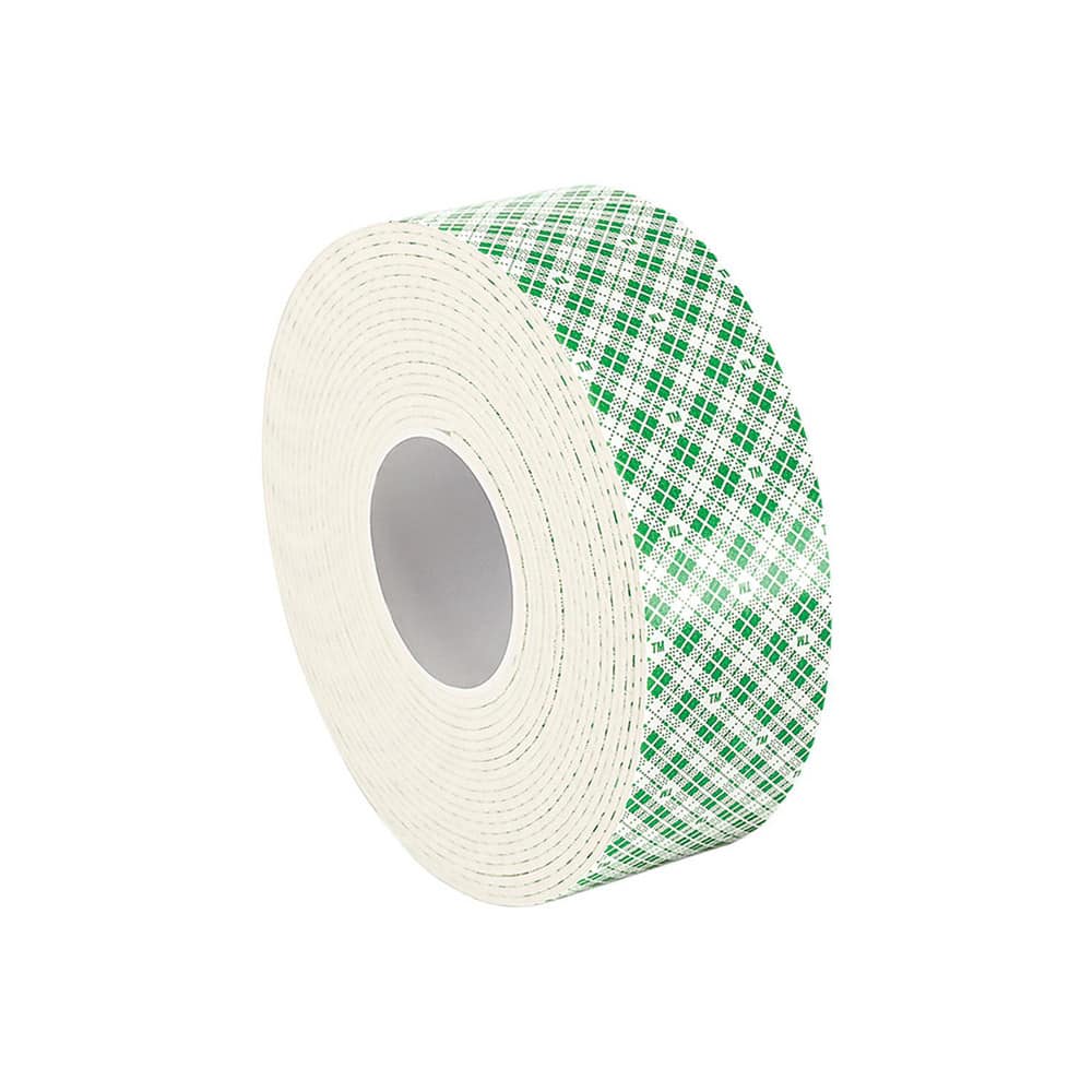 skovl fordom flåde 3M - White Double-Sided Urethane Foam Tape: 1/2″ Wide, 5 yd Long, 62.5 mil  Thick, Acrylic Adhesive - 20701900 - MSC Industrial Supply