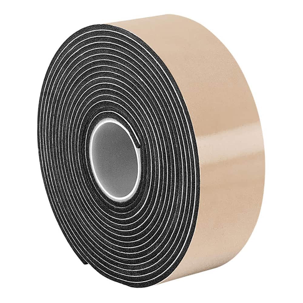 3M - Black Double-Sided Polyethylene Foam Tape: 1/2″ Wide, 20 yd