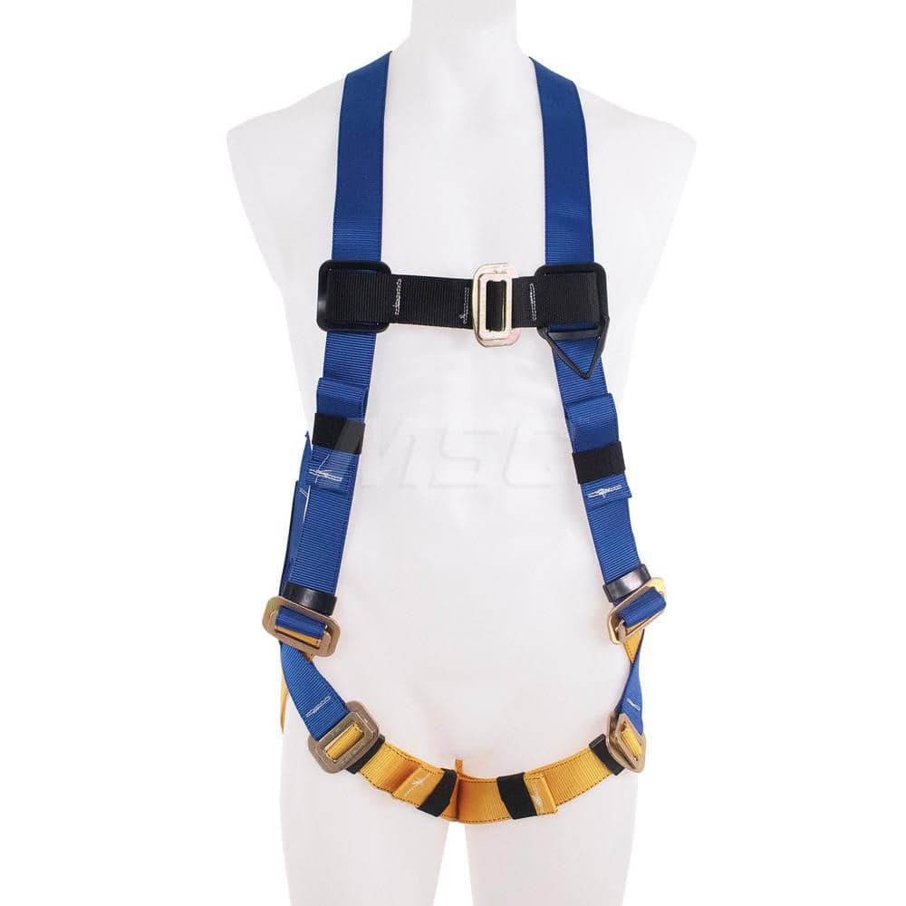 Werner H411002 Fall Protection Harnesses: 310 Lb, Single D-Ring Style, Size Small, For General Industry, Back 