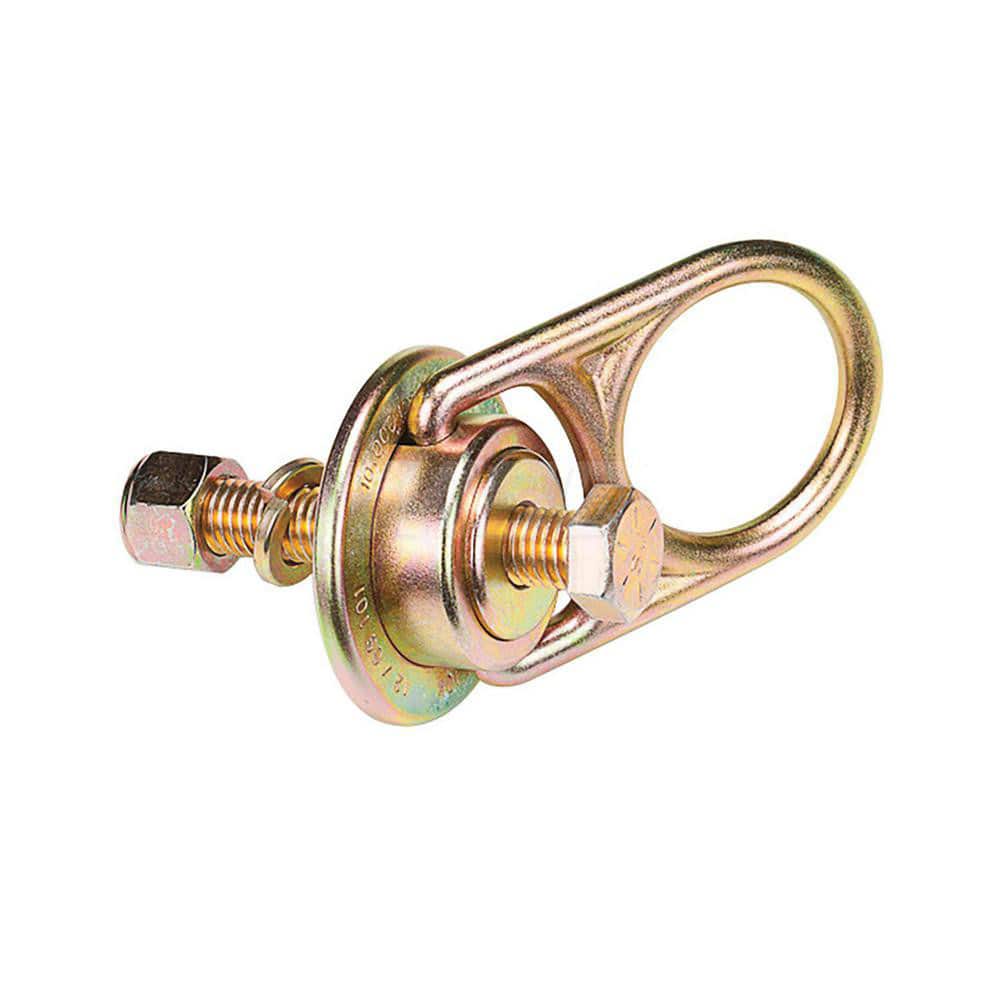 Anchors, Grips & Straps; Product Type: Swivel Anchor ; Material: Steel ; Connection Opening Size: 2.2500in ; Color: Bronze ; Connection Type: Swivel D-Ring ; Standards: ANSI Z359.18; OSHA 1910; OSHA 1926