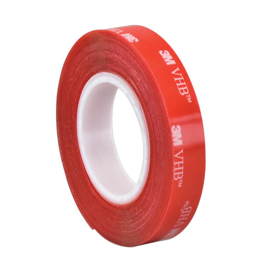 3M Clear Double-Sided Acrylic Tape: 2" Wide, 5 yd Long, 20 mil Thick, Acrylic Adhesive | Part #888519024461