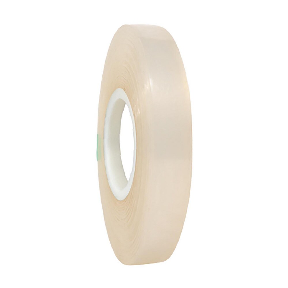 Transparent Double-Sided Foam Tape: 1/2" Wide, 5 yd Long, 20 mil Thick, Acrylic Adhesive